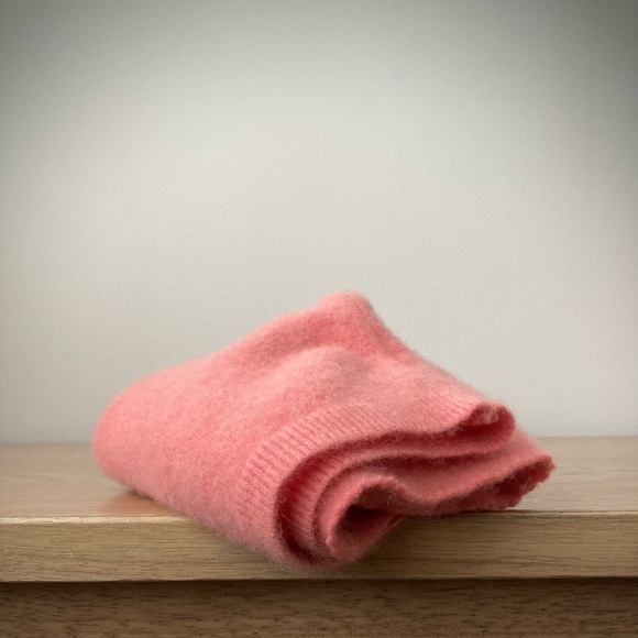 joodito 100% cashmere tube scarf high cowl collar snood shawl winter light pink - Picture 5 of 8